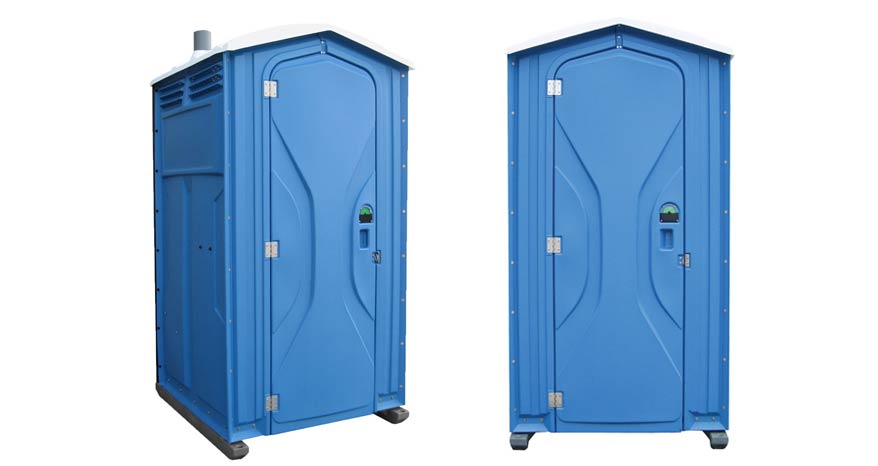 Long-term porta potty units on site in Effingham, Illinois